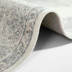 Nouristan Tapis Medaillon Hamun - Viscose - Bleu clair - 200 x 300 cm -Tapis Soldes Boutique 1000311974 211130 13001600183 DETAILS P000000001000311974