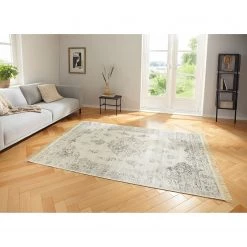 Nouristan Tapis Keshan Diyala - Viscose - Gris - 160 x 230 cm -Tapis Soldes Boutique 1000311990 211130 13005400831 MOOD DETAILS P000000001000311990 mood