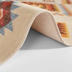 Nouristan Tapis Vida - Polyester recyclé / Coton recyclé / Polypropylène - Crème - 80 x 150 cm -Tapis Soldes Boutique 1000312118 211130 13002300324 DETAILS P000000001000312118