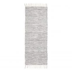 Andiamo Tapis Milo Line - Coton - Noir - 60 x 160 cm