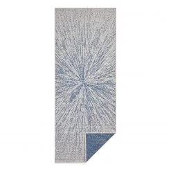 Freundin Home Collection Tapis de couloir réversible Aura - Polypropylène - Bleu