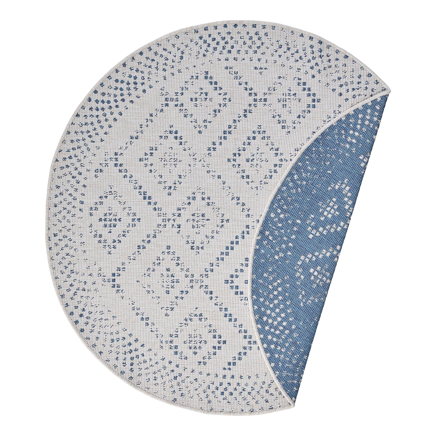 Freundin Home Collection Tapis réversible Olympia II - Polypropylène - Bleu 3 Freundin Home Collection Tapis réversible Olympia II - Polypropylène - Bleu