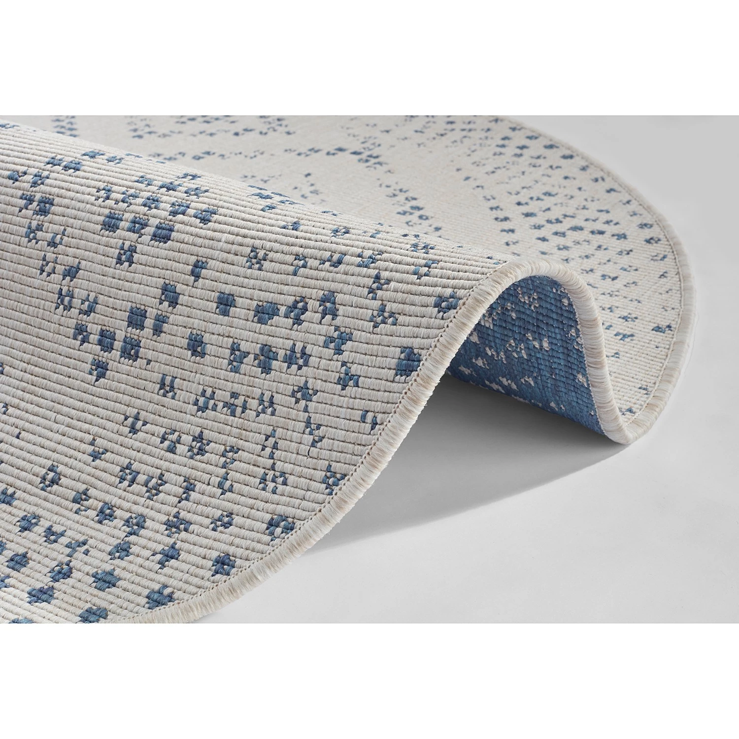 Freundin Home Collection Tapis réversible Olympia II - Polypropylène - Bleu 6 Freundin Home Collection Tapis réversible Olympia II - Polypropylène - Bleu – Image 4