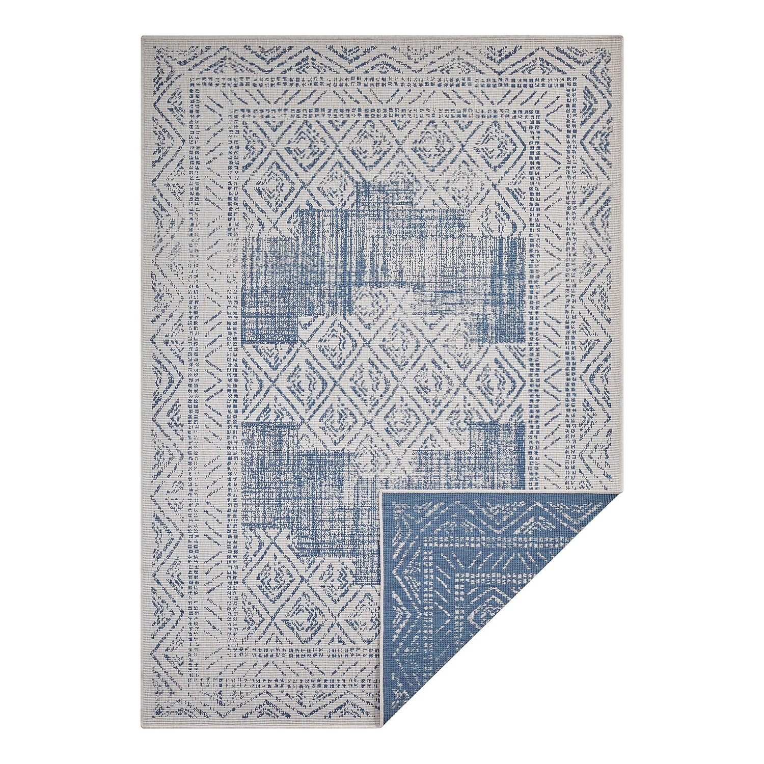 Freundin Home Collection Tapis réversible Gaia - Polypropylène - Bleu - 80 x 150 cm 3 Freundin Home Collection Tapis réversible Gaia - Polypropylène - Bleu - 80 x 150 cm
