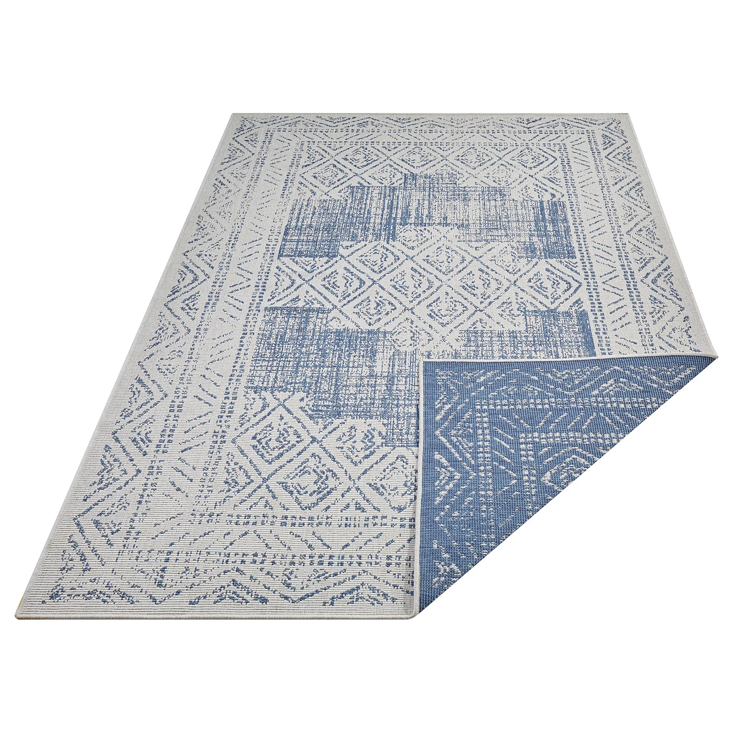 Freundin Home Collection Tapis réversible Gaia - Polypropylène - Bleu - 80 x 150 cm 5 Freundin Home Collection Tapis réversible Gaia - Polypropylène - Bleu - 80 x 150 cm – Image 3