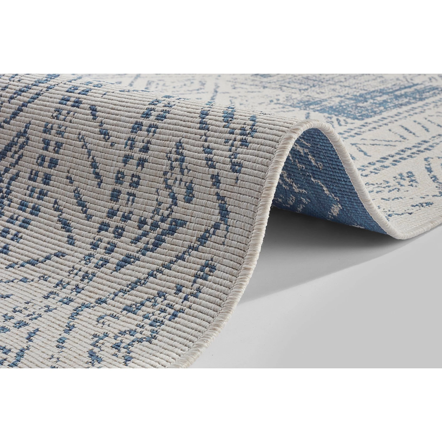 Freundin Home Collection Tapis réversible Gaia - Polypropylène - Bleu - 80 x 150 cm 6 Freundin Home Collection Tapis réversible Gaia - Polypropylène - Bleu - 80 x 150 cm – Image 4