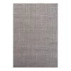 ELLE DECORATION Tapis Optik Manipu - Polyester / Polypropylène - Gris foncé - 120 x 170 cm