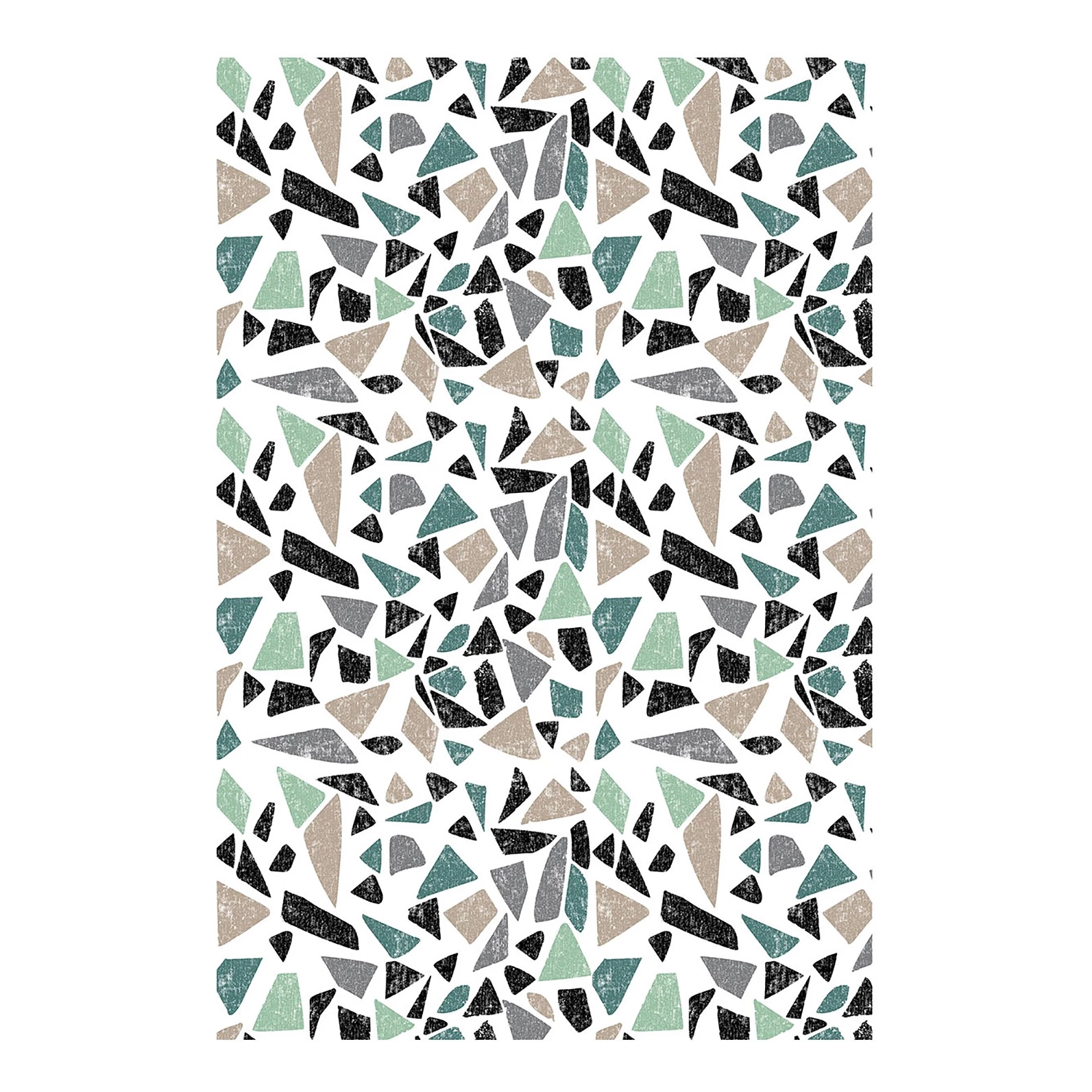 Contento Tapis en vinyle Matteo Natural I - Vinyle - Gris / Vert - 60 x 90 cm 3 Contento Tapis en vinyle Matteo Natural I - Vinyle - Gris / Vert - 60 x 90 cm