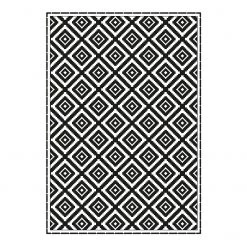 Contento Tapis en vinyle Matteo Ethno - Vinyle - Noir - 170 x 240 cm