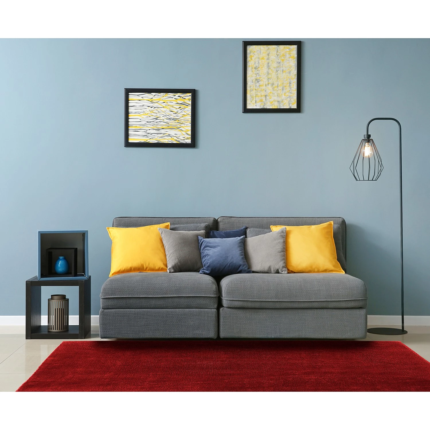 Top Square Tapis épais Orvieto - Polyester - Rouge - 160 x 230 cm 4 Top Square Tapis épais Orvieto - Polyester - Rouge - 160 x 230 cm – Image 2