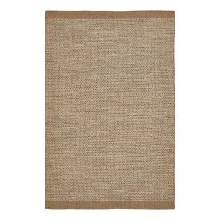 Top Square Tapis en laine Visby - Laine / Coton - Taupe - 200 x 290 cm
