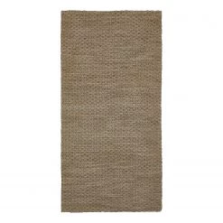 Top Square Tapis en laine Nora - Laine - Taupe - 70 x 140 cm