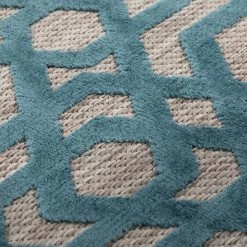 Flair Rugs Tapis Oro II - Polypropylène - Bleu - 120 x 170 cm -Tapis Soldes Boutique 1000318994 220127 1656040031 DETAILS P000000001000318994