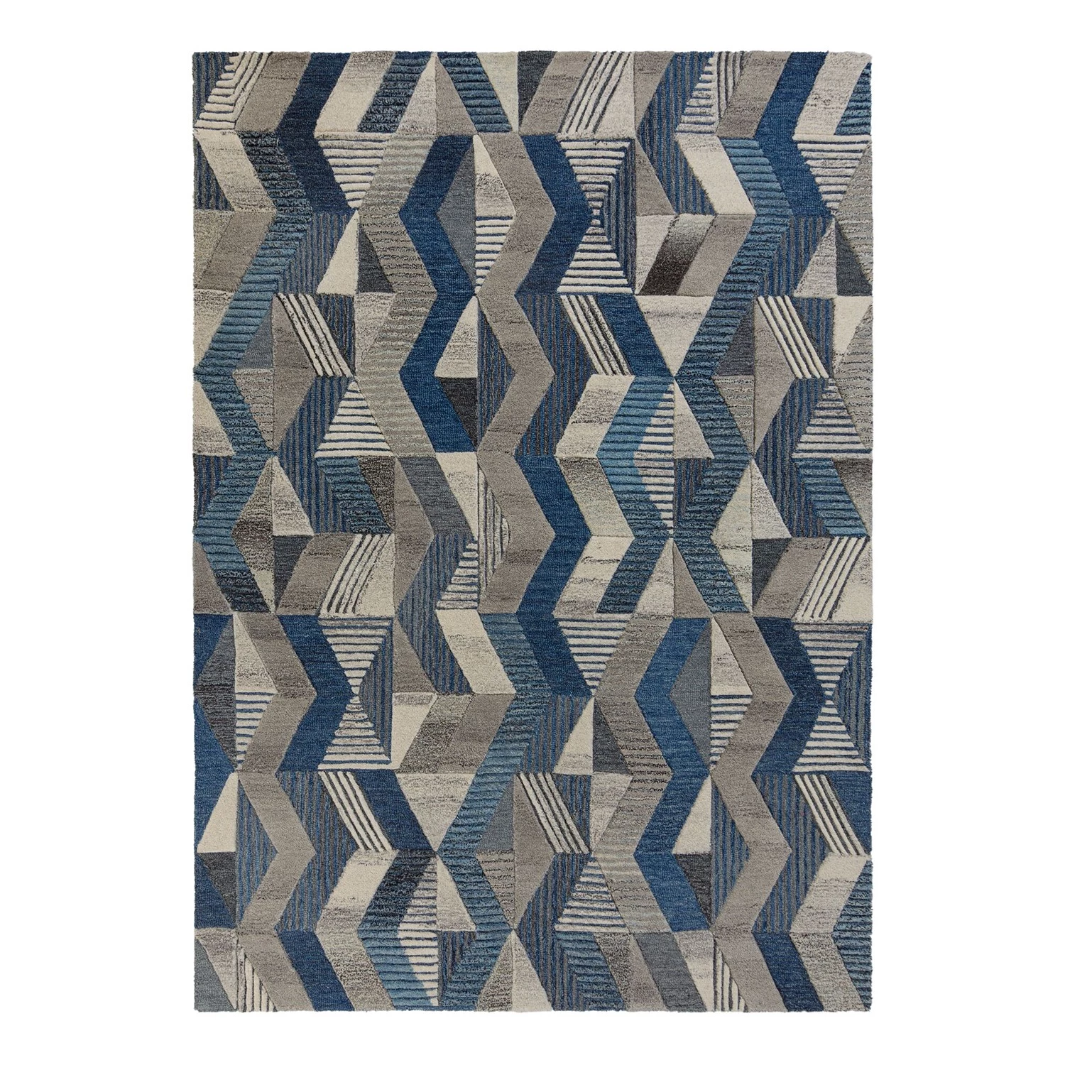 Flair Rugs Tapis en laine Asher - Laine - Bleu - 120 x 170 cm 3 Flair Rugs Tapis en laine Asher - Laine - Bleu - 120 x 170 cm