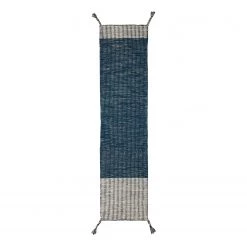 Flair Rugs Tapis de couloir Indira - Laine - Bleu