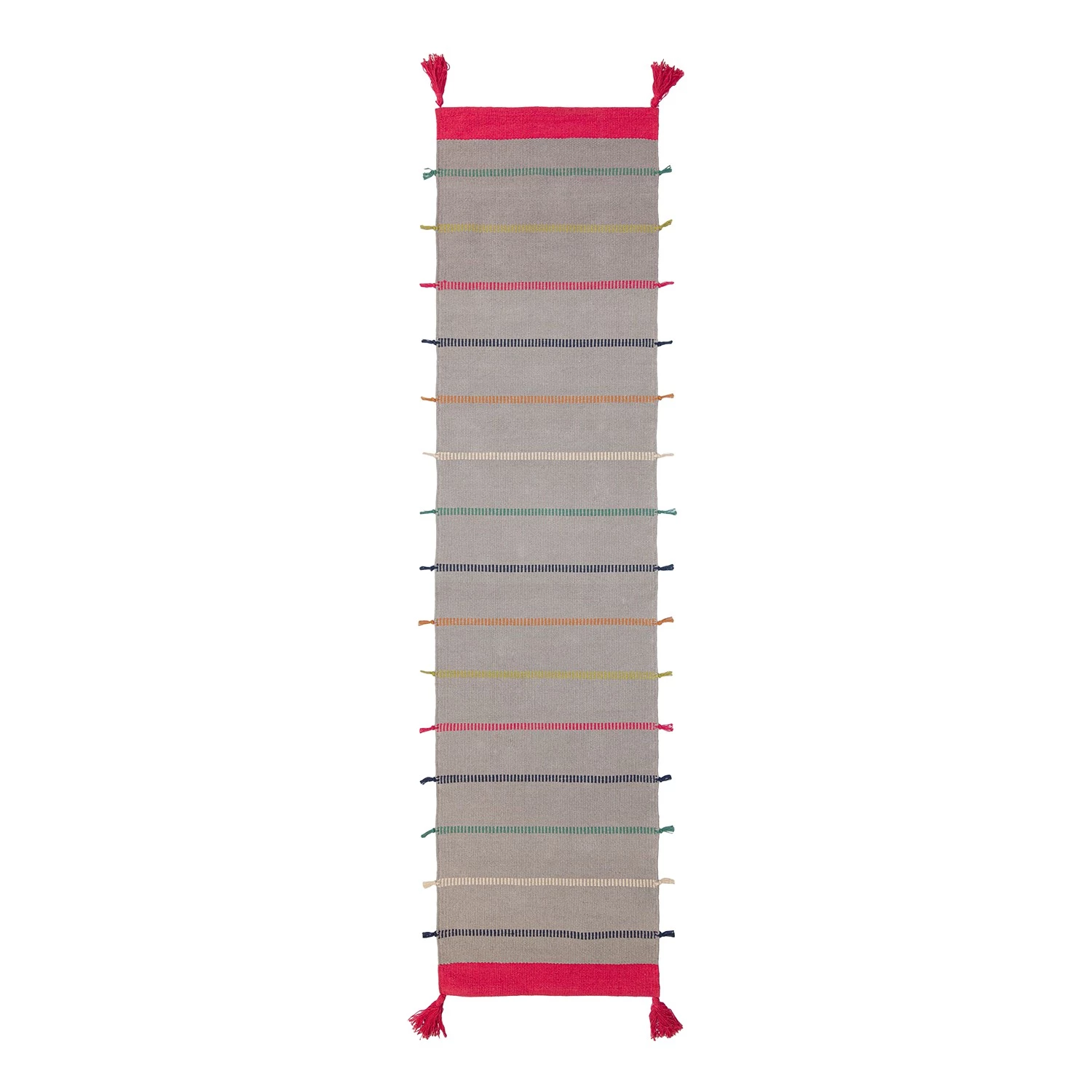 Flair Rugs Tapis de couloir Nahla - Coton - Gris / Multicolore 3 Flair Rugs Tapis de couloir Nahla - Coton - Gris / Multicolore