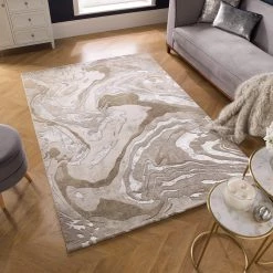 Flair Rugs Tapis Marbled - Polypropylène - Beige - 120 x 170 cm -Tapis Soldes Boutique 1000319082 220127 165821020 MOOD DETAILS P000000001000319082 mood