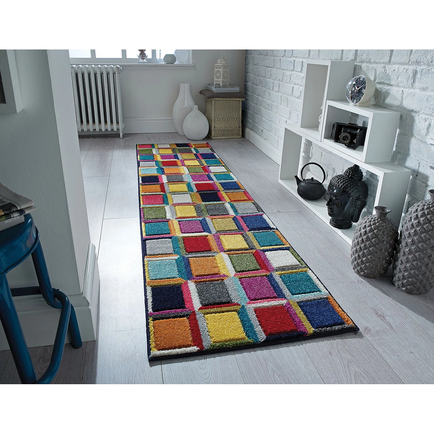 Flair Rugs Tapis de couloir Waltz - Polypropylène - Multicolore - 66 x 300 cm 6 Flair Rugs Tapis de couloir Waltz - Polypropylène - Multicolore - 66 x 300 cm – Image 4