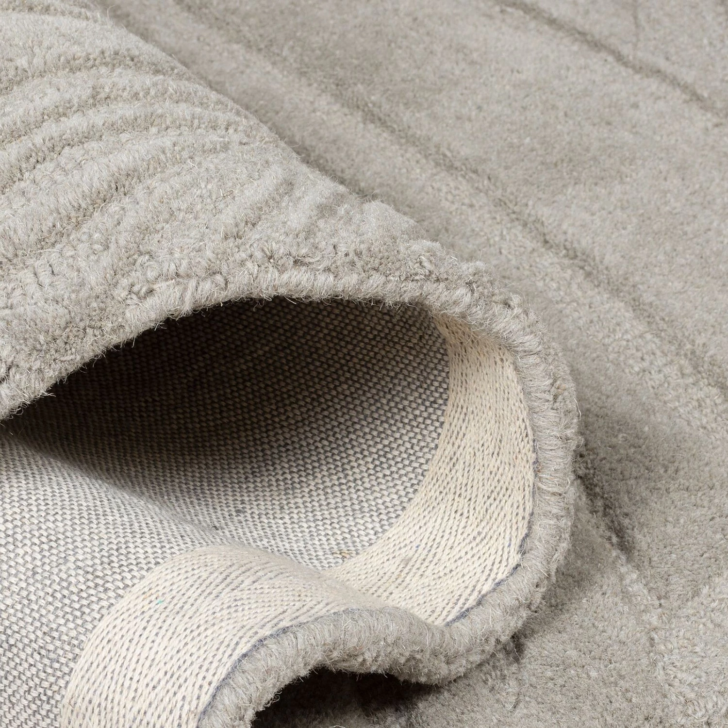 Flair Rugs Tapis en laine Lino Leaf - Laine - Gris clair - 160 x 230 cm 4 Flair Rugs Tapis en laine Lino Leaf - Laine - Gris clair - 160 x 230 cm – Image 2