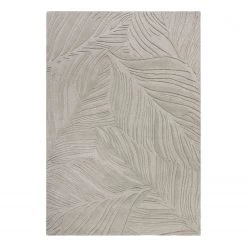 Flair Rugs Tapis en laine Lino Leaf - Laine - Gris clair - 160 x 230 cm