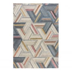 Flair Rugs Tapis en laine Ortiz - Laine - Naturel / Multicolore - 160 x 230 cm