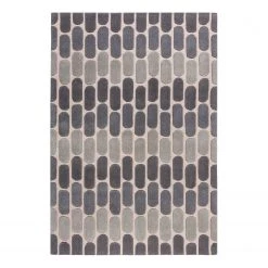 Flair Rugs Tapis en laine Fossil - Laine - Gris - 120 x 170 cm