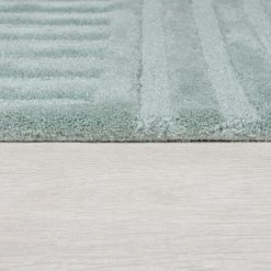 Flair Rugs Tapis en laine Zen Garden - Laine - Turquoise - 160 x 230 cm -Tapis Soldes Boutique 1000319132 220127 1656210032 DETAILS P000000001000319132