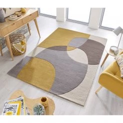 Flair Rugs Tapis en laine Glow - Laine - Ocre - 120 x 170 cm 8 Flair Rugs Tapis en laine Glow - Laine - Ocre - 120 x 170 cm -Tapis Soldes Boutique 1000319143 220127 1655520020 MOOD DETAILS P000000001000319143 mood