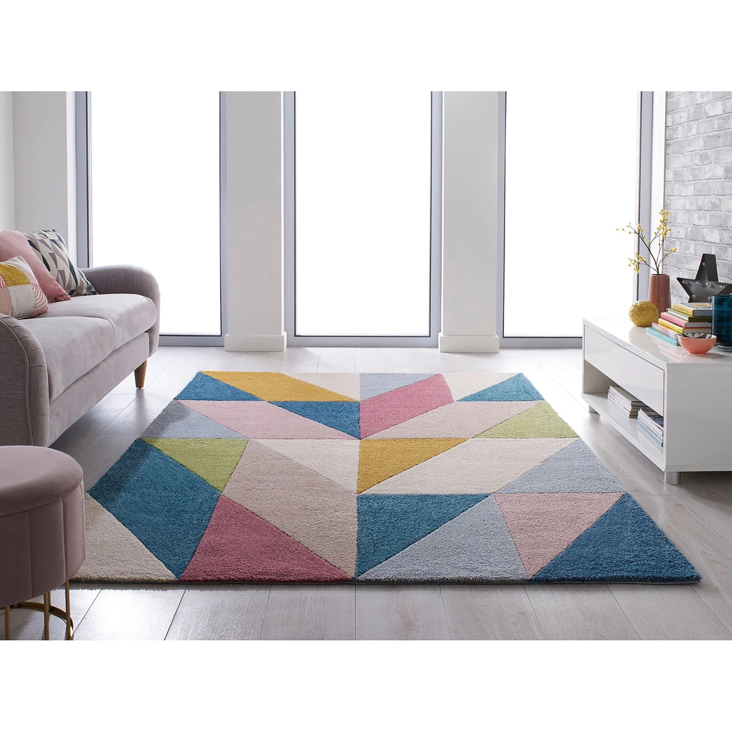 Flair Rugs Tapis Metro I - Polyester / Multicolore - 120 x 170 cm 4 Flair Rugs Tapis Metro I - Polyester / Multicolore - 120 x 170 cm – Image 2