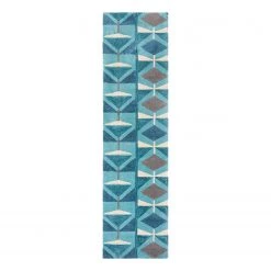 Flair Rugs Tapis de couloir Kodiac - Polyester - Bleu