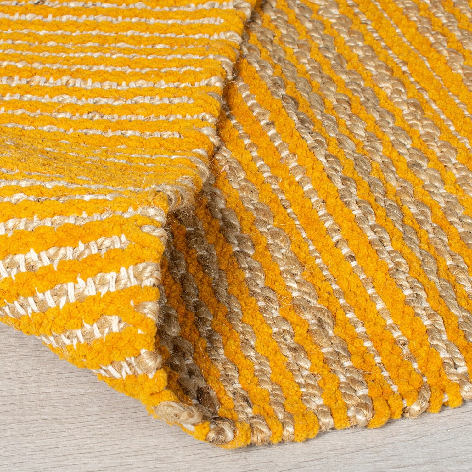 Flair Rugs Tapis de couloir Equinox - Jute - Ocre 6 Flair Rugs Tapis de couloir Equinox - Jute - Ocre – Image 4