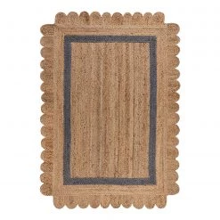 Flair Rugs Tapis Grace - Jute - Naturel / Gris - 120 x 170 cm