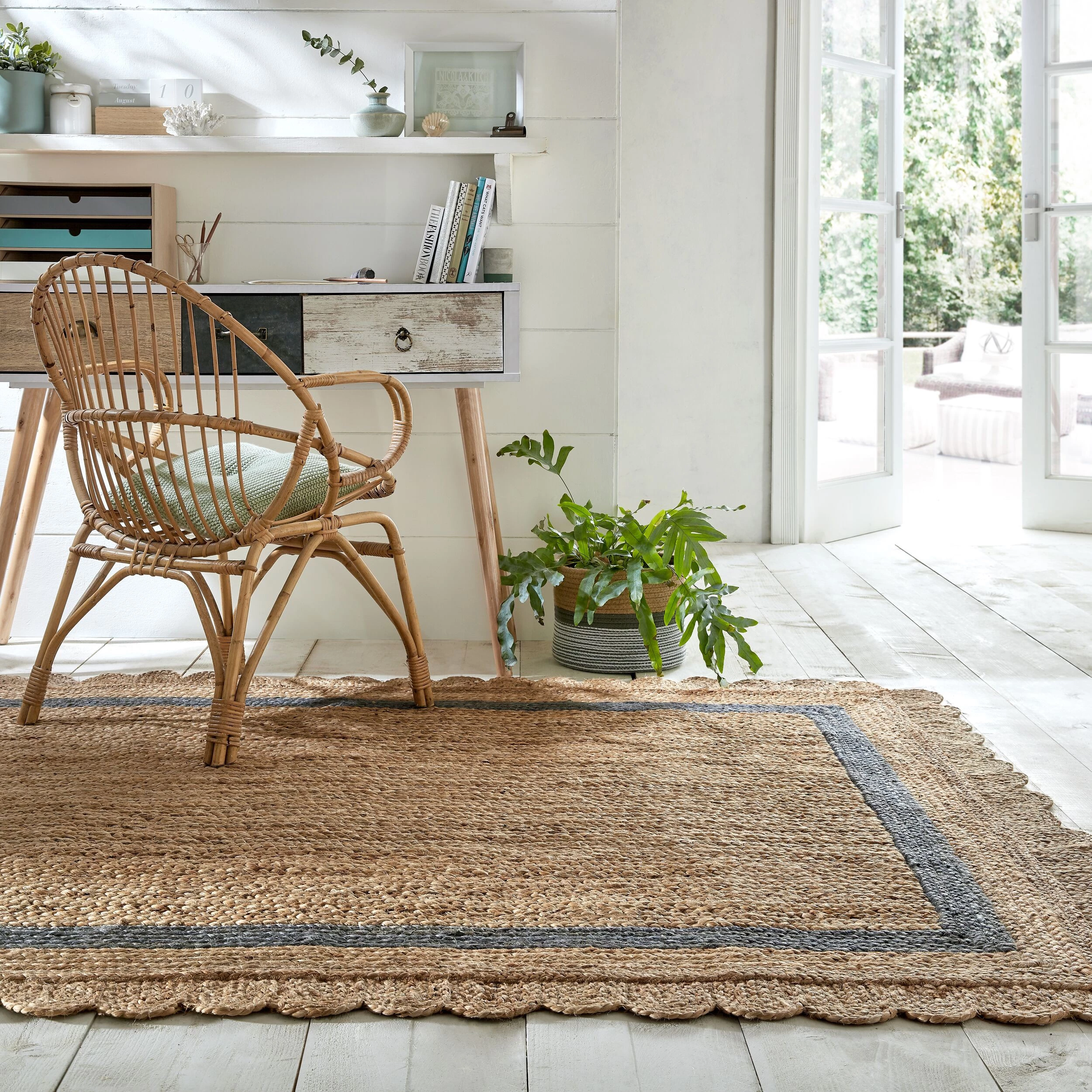Flair Rugs Tapis Grace - Jute - Naturel / Gris - 120 x 170 cm 4 Flair Rugs Tapis Grace - Jute - Naturel / Gris - 120 x 170 cm – Image 2