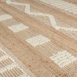 Flair Rugs Tapis Medina Jute - Jute - Naturel / Crème - 120 x 170 cm -Tapis Soldes Boutique 1000319253 220127 165801042 DETAILS P000000001000319253