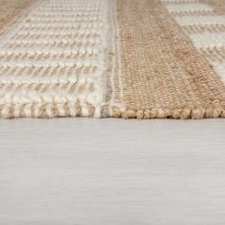 Flair Rugs Tapis Medina Jute - Jute - Naturel / Crème - 120 x 170 cm -Tapis Soldes Boutique 1000319253 220127 165803041 DETAILS P000000001000319253