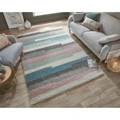 Flair Rugs Tapis Deka - Polypropylène - Bleu - 200 x 290 cm 9 Flair Rugs Tapis Deka - Polypropylène - Bleu - 200 x 290 cm -Tapis Soldes Boutique 1000319264 220127 165730020 MOOD DETAILS P000000001000319264 mood