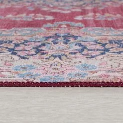 Flair Rugs Tapis de couloir Colby - Polyester - Rouge - 60 x 230 cm -Tapis Soldes Boutique 1000319283 220127 165727040 DETAILS P000000001000319283