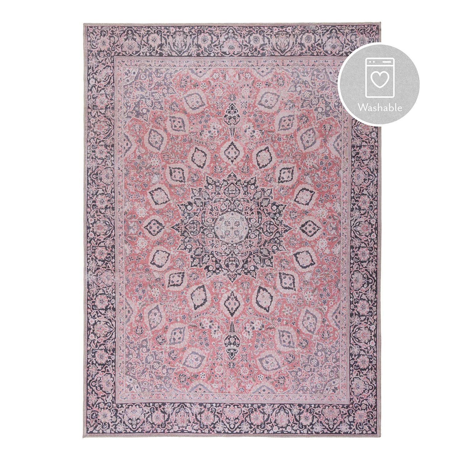 Flair Rugs Tapis Somerton - Polyester - Rose vif - 160 x 230 cm 3 Flair Rugs Tapis Somerton - Polyester - Rose vif - 160 x 230 cm