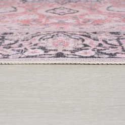Flair Rugs Tapis de couloir Somerton - Polyester - Rose vif -Tapis Soldes Boutique 1000319297 220127 1656410032 DETAILS P000000001000319297
