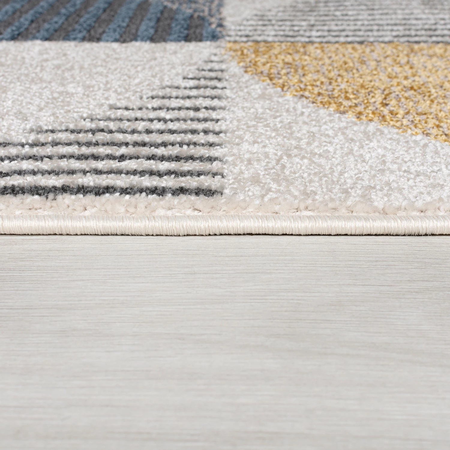 Flair Rugs Tapis Retro Geo - Polypropylène - Bleu / Ocre - 120 x 170 cm 6 Flair Rugs Tapis Retro Geo - Polypropylène - Bleu / Ocre - 120 x 170 cm – Image 4