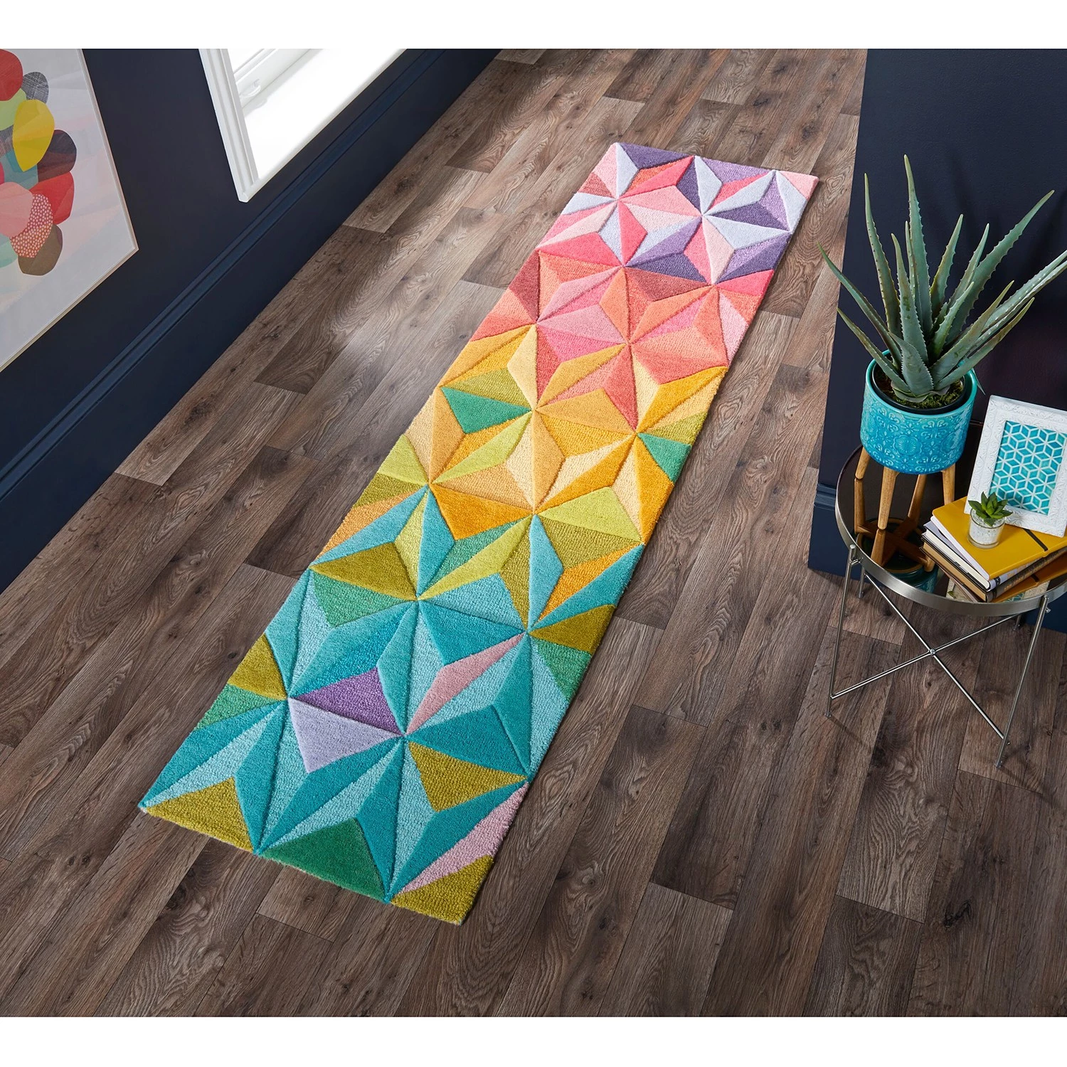 Flair Rugs Tapis de couloir Reverie - Laine - Multicolore 4 Flair Rugs Tapis de couloir Reverie - Laine - Multicolore – Image 2