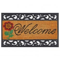 Andiamo Paillasson Salome Welcome - Fibres de coco / Caoutchouc - Naturel