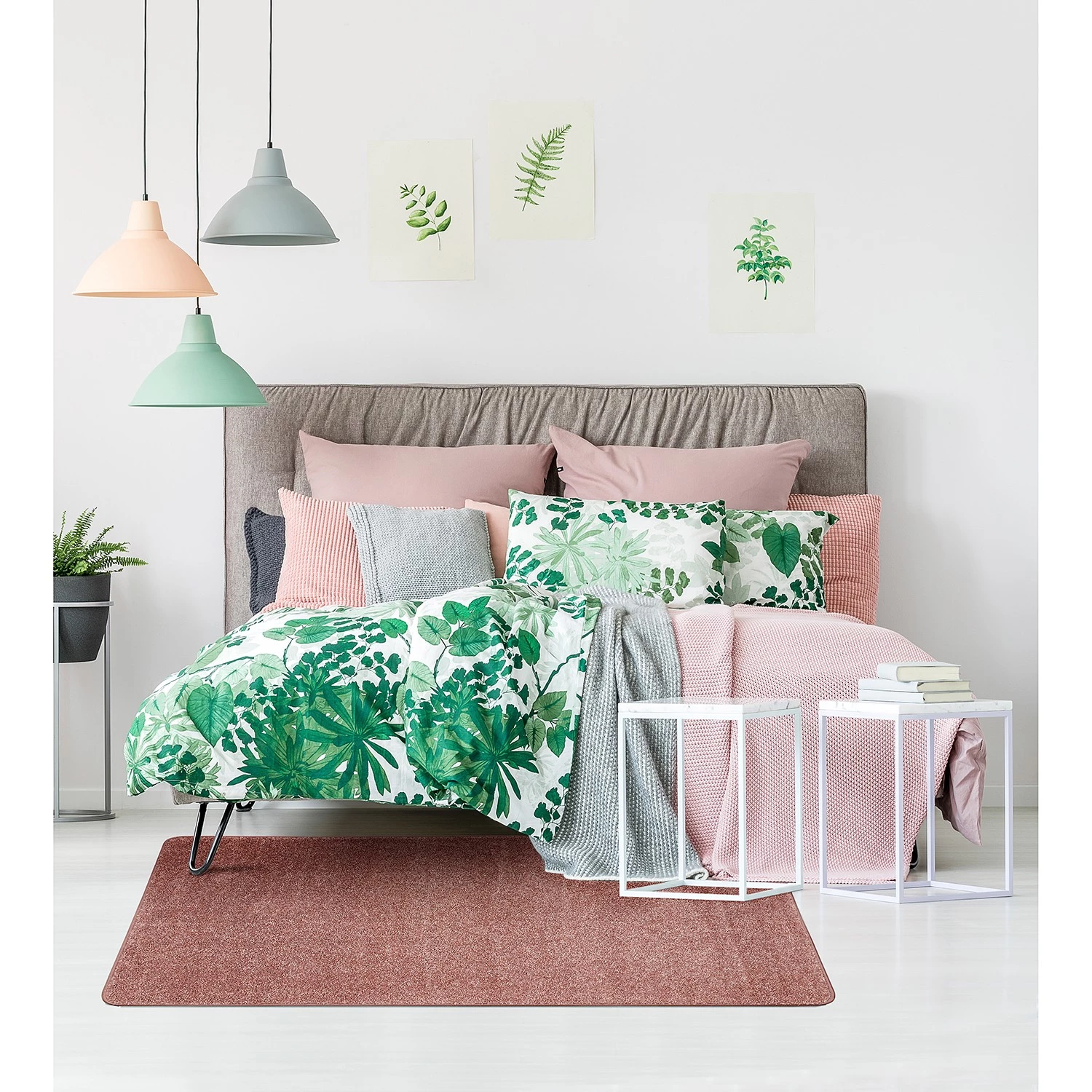 Andiamo Tapis Parla - Polypropylène - Rose vieilli - 57 x 110 cm 4 Andiamo Tapis Parla - Polypropylène - Rose vieilli - 57 x 110 cm – Image 2