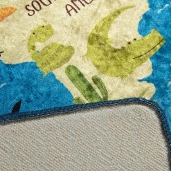 Top Square Tapis enfant World Map - Velours - Multicolore - 200 x 290 cm -Tapis Soldes Boutique 1000329768 220307 031 DETAILS P000000001000329768