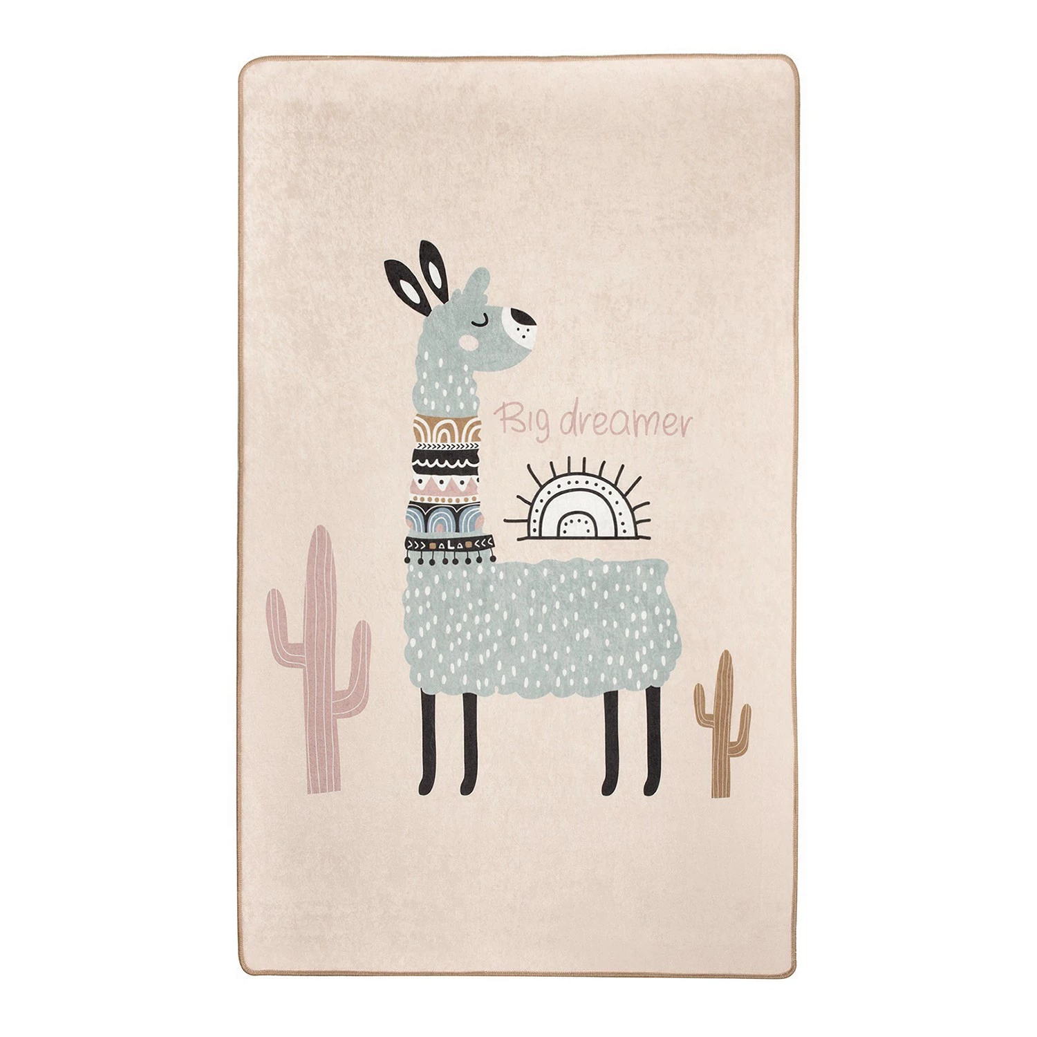 Top Square Tapis enfant Lama - Velours - Multicolore 3 Top Square Tapis enfant Lama - Velours - Multicolore