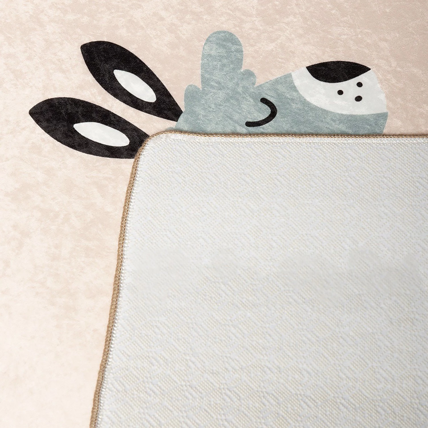 Top Square Tapis enfant Lama - Velours - Multicolore 5 Top Square Tapis enfant Lama - Velours - Multicolore – Image 3