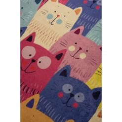 Top Square Tapis enfant Cats - Velours - Multicolore - 140 x 190 cm 10 Top Square Tapis enfant Cats - Velours - Multicolore - 140 x 190 cm -Tapis Soldes Boutique 1000329778 220307 040 DETAILS P000000001000329778
