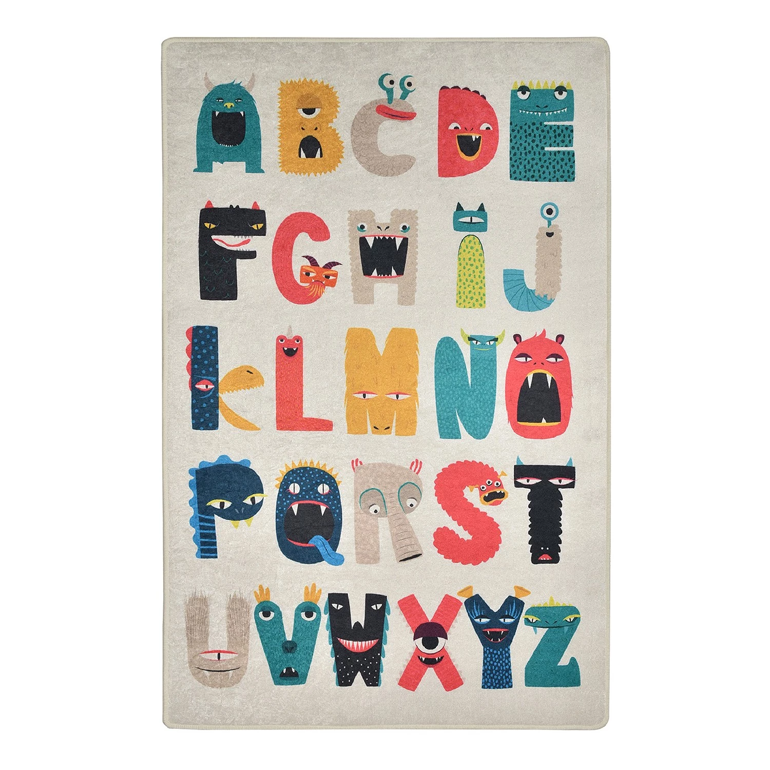 Top Square Tapis enfant Monsters - Velours - Multicolore - 100 x 160 cm 3 Top Square Tapis enfant Monsters - Velours - Multicolore - 100 x 160 cm