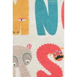 Top Square Tapis enfant Monsters - Velours - Multicolore - 100 x 160 cm 8 Top Square Tapis enfant Monsters - Velours - Multicolore - 100 x 160 cm -Tapis Soldes Boutique 1000329779 220307 030 DETAILS P000000001000329779