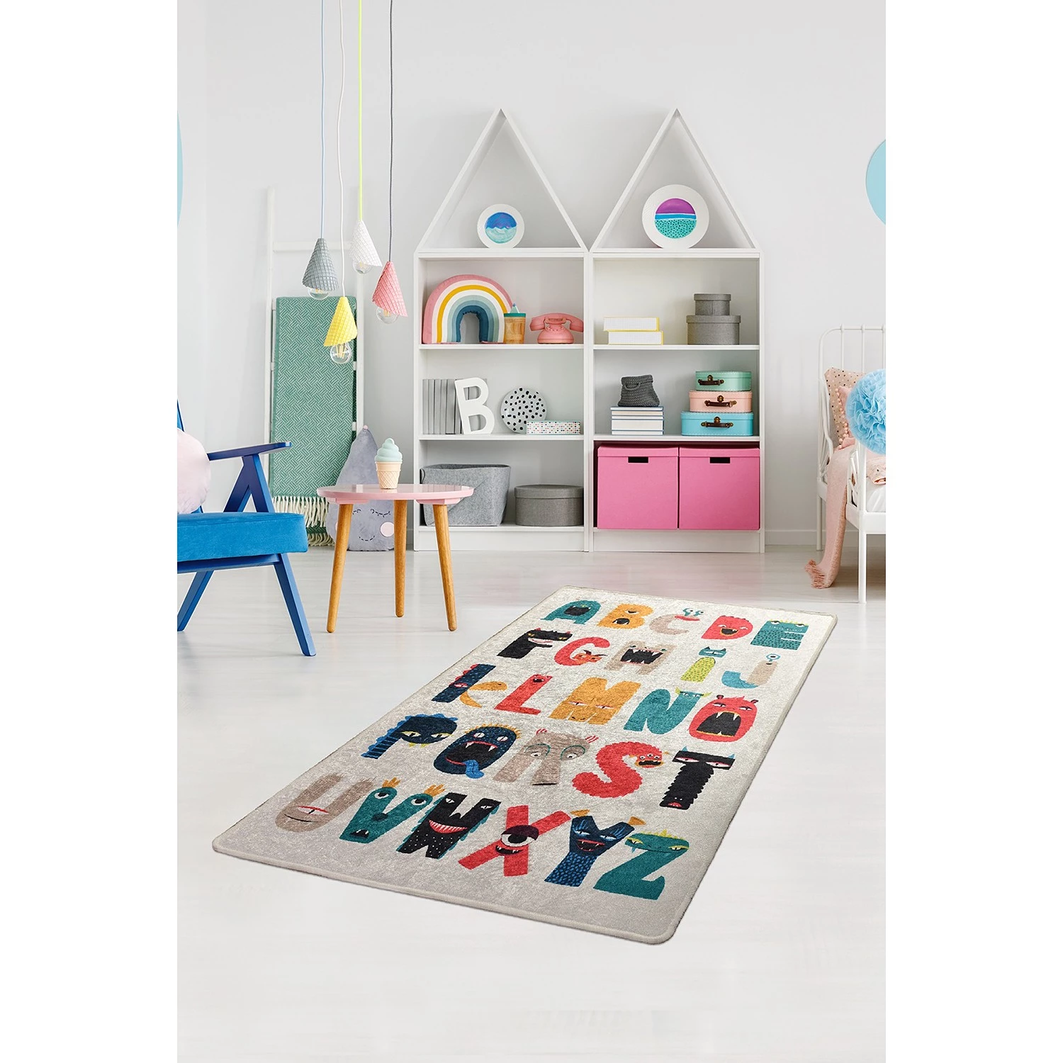 Top Square Tapis enfant Monsters - Velours - Multicolore - 140 x 190 cm 4 Top Square Tapis enfant Monsters - Velours - Multicolore - 140 x 190 cm – Image 2